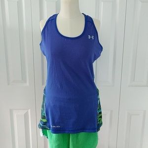 Under Armour Semi Fitted Racer Back Blue Athletic